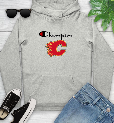 NHL Hockey Calgary Flames Champion Shirt Youth Hoodie