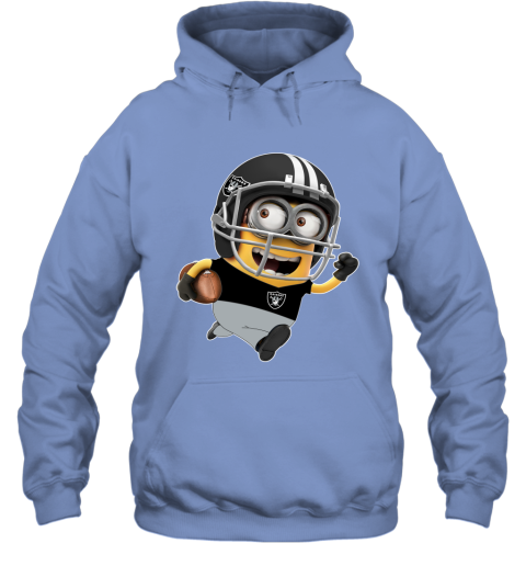 NFL Oakland Raiders Minions Disney Football Sports 36KojwK8MIr hoodie 23 95 151514 front carolina blue