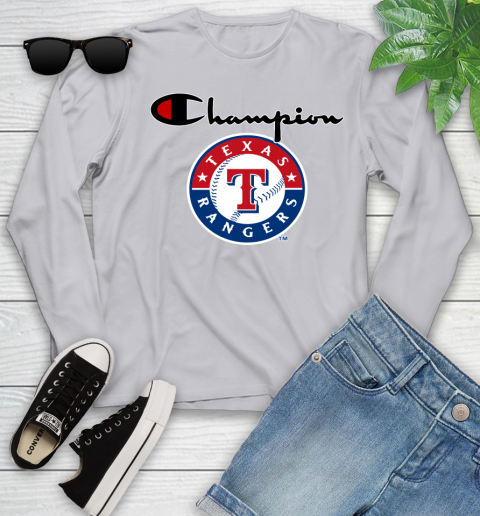 MLB Baseball Texas Rangers Champion Shirt Youth Long Sleeve 3
