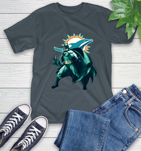 NFL Batman Football Sports Miami Dolphins T-Shirt 9