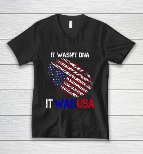 It Wasnt DNA It Was USA Trump V-Neck T-Shirt