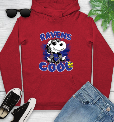 NFL Football Baltimore Ravens Cool Snoopy Shirt Youth Hoodie 10