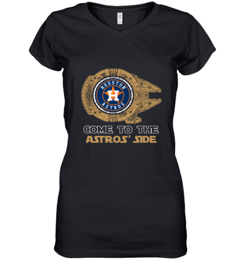 MLB Come To The Houston Astros Side Star Wars Baseball Sports T