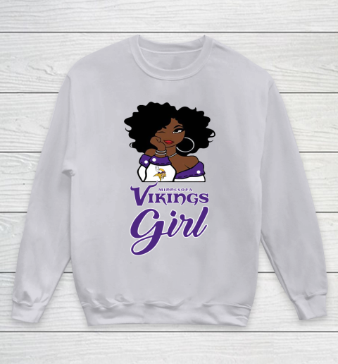 Minnesota Vikings Girl NFL Youth Sweatshirt 4