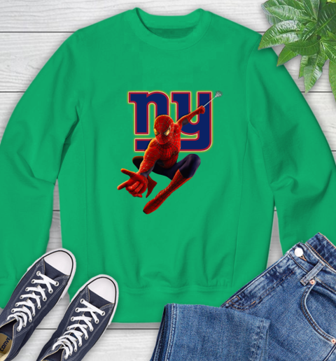 NFL Spider Man Avengers Endgame Football New York Giants Sweatshirt 6