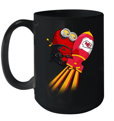 NFL Football Kansas City Chiefs Deadpool Minion Marvel Shirt Ceramic Mug 15oz