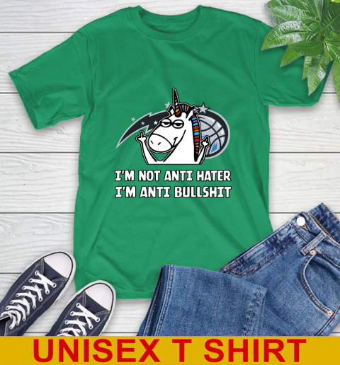 Orlando Magic NBA Basketball Unicorn I'm Not Anti Hater I'm Anti Bullshit T-Shirt 7