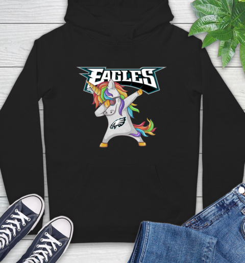 Philadelphia Eagles NFL Football Funny Unicorn Dabbing Sports Hoodie 2