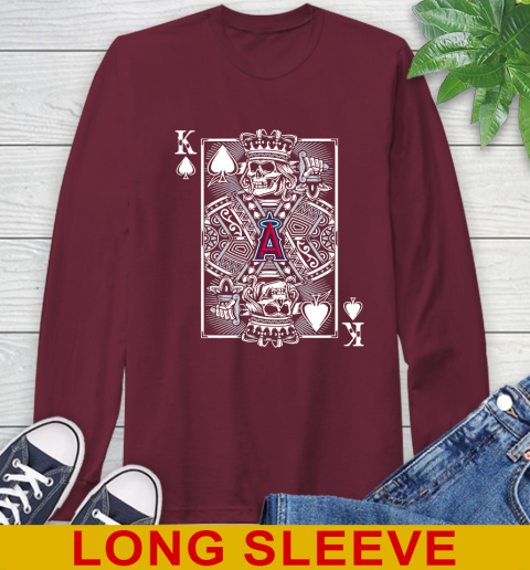 Los Angeles Angels MLB Baseball The King Of Spades Death Cards Shirt Long Sleeve T-Shirt 7