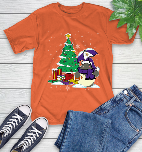 Minnesota Vikings NFL Football Cute Tonari No Totoro Christmas Sports T-Shirt 4