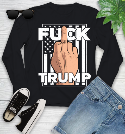 Fuck Trump Middle Finger Anti Republican T Shirt 113