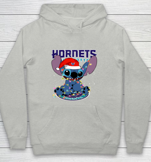 Charlotte Hornets NBA noel stitch Basketball Christmas Youth Hoodie