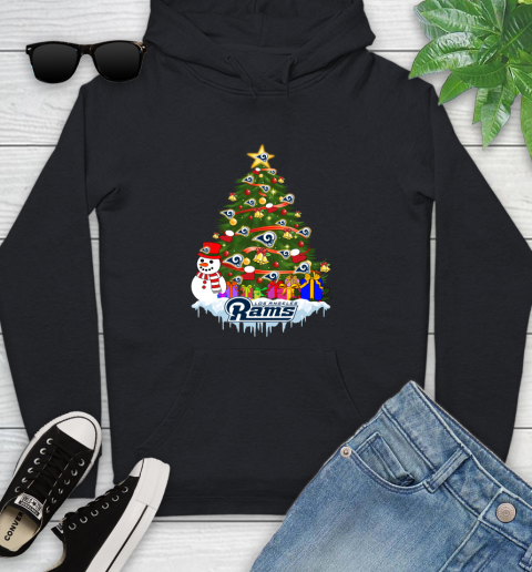 Los Angeles Rams Merry Christmas NFL Football Sports Youth Hoodie 2