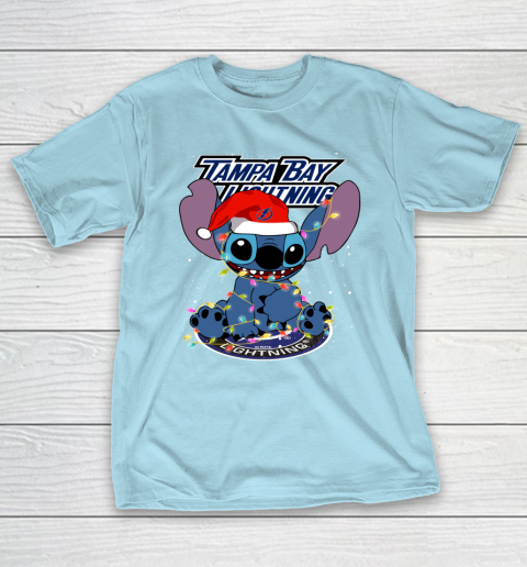 Tampa Bay Lightning NHL Hockey noel stitch Christmas T-Shirt 10