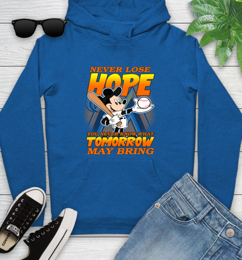 Miami Marlins MLB Baseball Mickey Disney Never Lose Hope Youth Hoodie 11