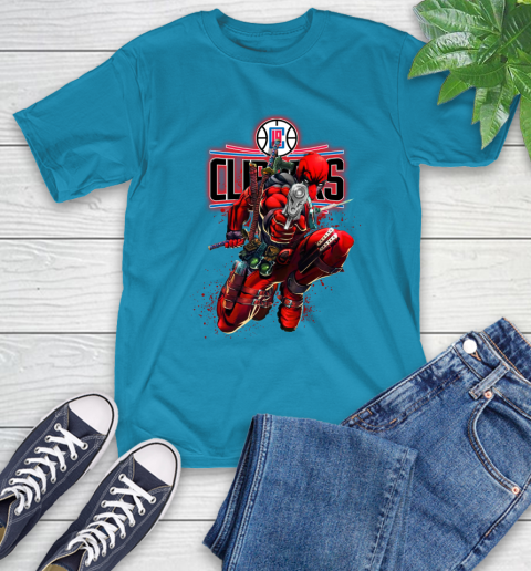 NBA Deadpool Marvel Comics Sports Basketball LA Clippers T-Shirt 8