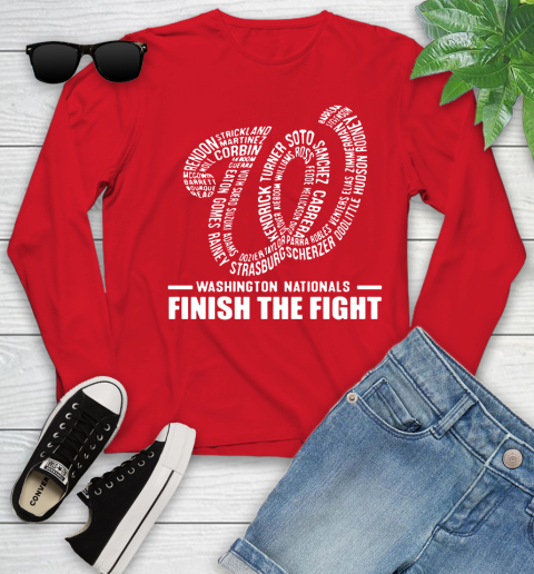 Washington Nationals finish the fight Youth Long Sleeve 11