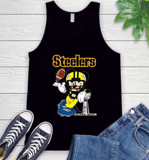 NFL Pittsburgh Steelers Mickey Mouse Disney Super Bowl Football T Shirt Tank Top 2