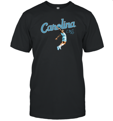 BreakingT  UNC Basketball Carolina Caleb Love Dunk T-Shirt