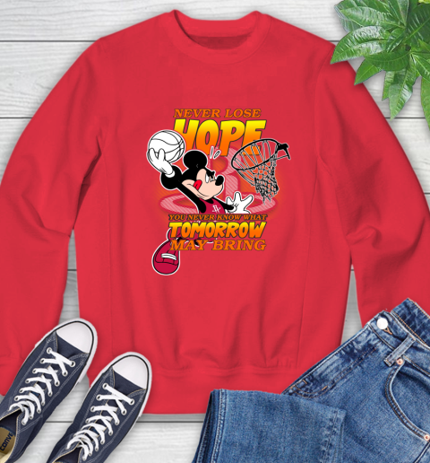 Houston Rockets NBA Basketball Mickey Disney Never Lose Hope Sweatshirt 10