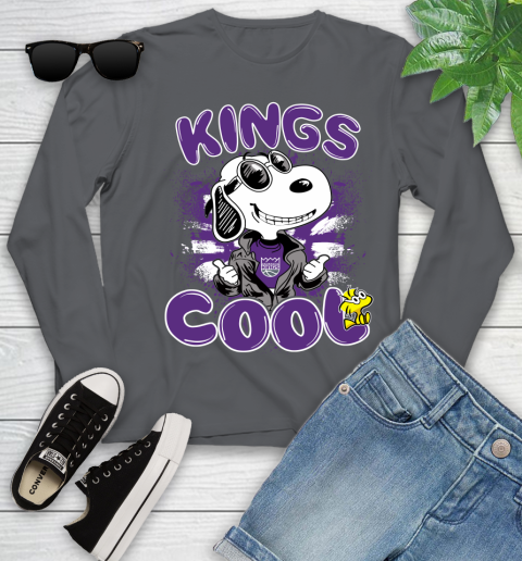 NBA Basketball Sacramento Kings Cool Snoopy Shirt Youth Long Sleeve 8