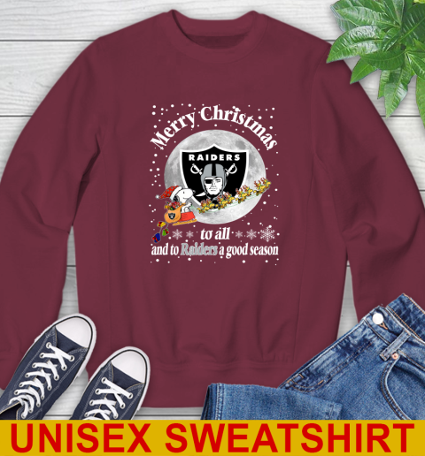 Oakland Raiders Merry Christmas To All And To Raiders A Good Season NFL Football Sports Sweatshirt 6