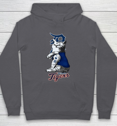 MLB Baseball My Cat Loves Detroit Tigers Hoodie 4