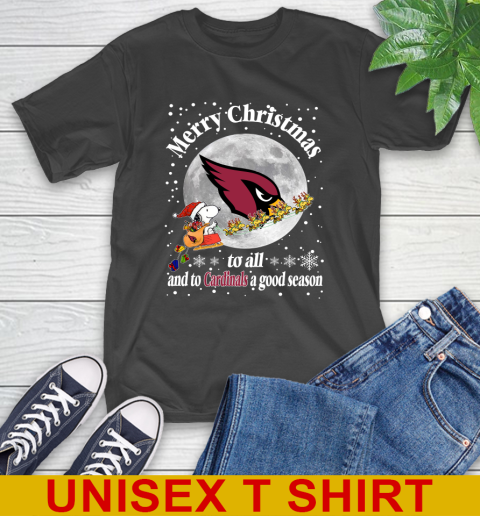 Arizona Cardinals Merry Christmas To All And To Cardinals A Good Season NFL Football Sports T-Shirt