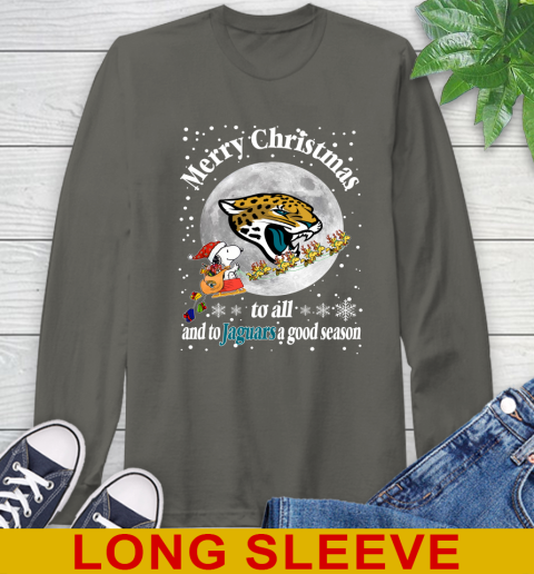Jacksonville Jaguars Merry Christmas To All And To Jaguars A Good Season NFL Football Sports Long Sleeve T-Shirt 10