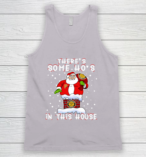 Pittsburgh Pirates Christmas There Is Some Hos In This House Santa Stuck In The Chimney MLB Tank Top 3