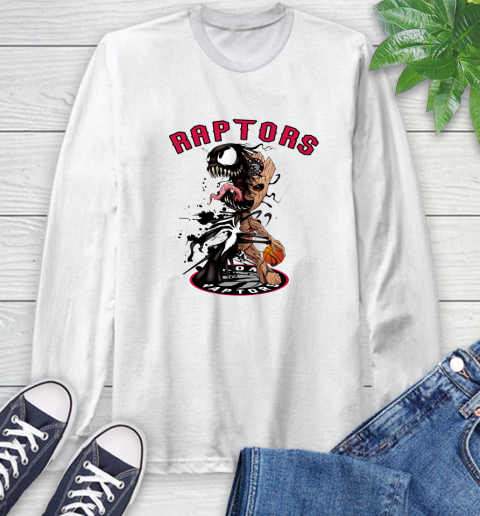 NBA Toronto Raptors Basketball Venom Groot Guardians Of The Galaxy Long Sleeve T-Shirt