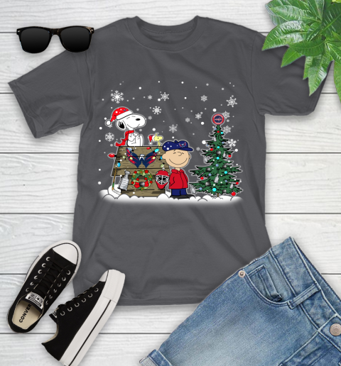 NHL Washington Capitals Snoopy Charlie Brown Woodstock Christmas Stanley Cup Hockey Youth T-Shirt 6