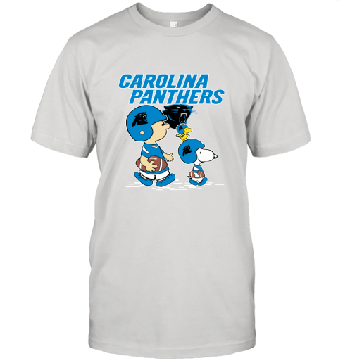Carolia Panthers Let's Play Football Together Snoopy NFL Unisex Jersey Tee