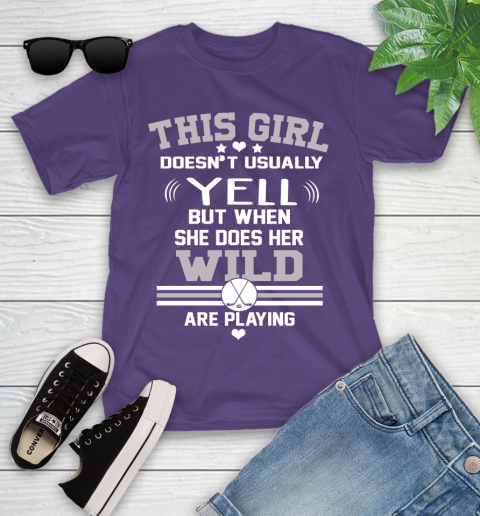 Minnesota Wild NHL Hockey I Yell When My Team Is Playing Youth T-Shirt 3
