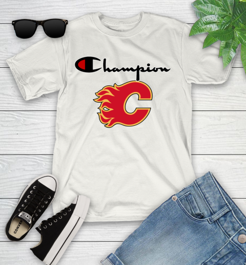 NHL Hockey Calgary Flames Champion Shirt Youth T-Shirt