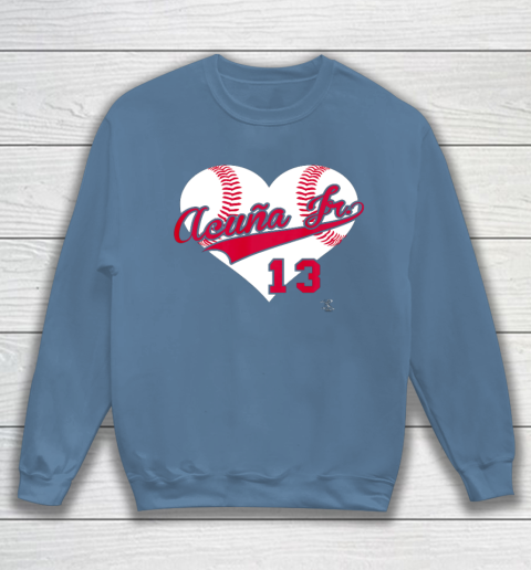 Ronald Acuna Jr Baseball Heart Gameday Sweatshirt 6
