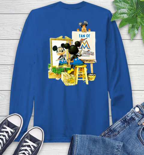 MLB Baseball Miami Marlins Mickey Drawing Shirt 64