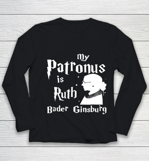Notorious RBG Shirt  My Patronus is Ruth Bader Ginsburg Youth Long Sleeve