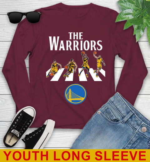 NBA Basketball Golden State Warriors The Beatles Rock Band Shirt Youth Long Sleeve 6