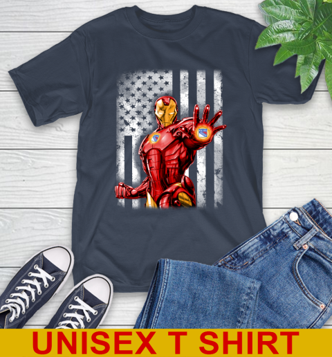 New York Rangers NHL Hockey Iron Man Avengers American Flag Shirt T-Shirt 3
