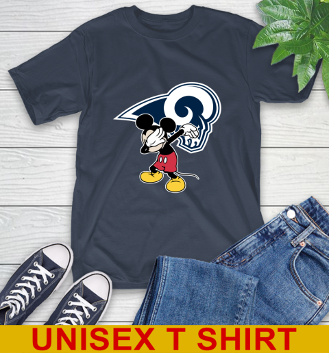 Los Angeles Rams NFL Football Dabbing Mickey Disney Sports T-Shirt 4