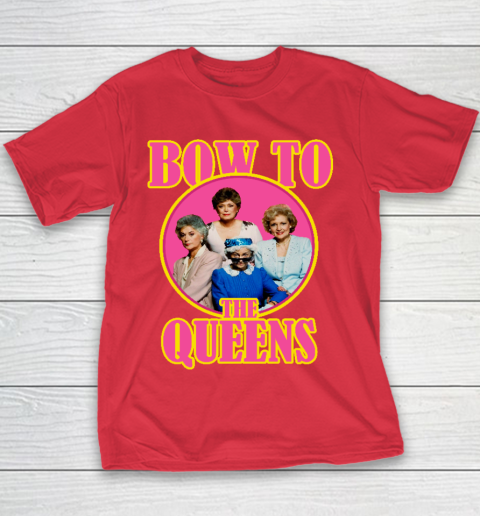 Golden Girls Tshirt Bow To The Queens Youth T-Shirt 6