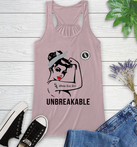 MLB Chicago White Sox Girl Unbreakable Baseball Sports Racerback Tank 5