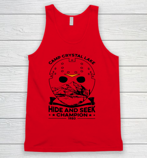 Camp Hide And Seek Champion Crystal Lake 1980 Halloween Tank Top 3