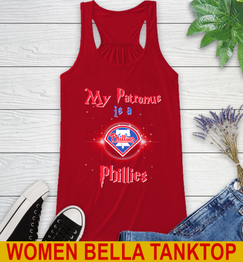 MLB Baseball Harry Potter My Patronus Is A Philadelphia Phillies Racerback Tank 4