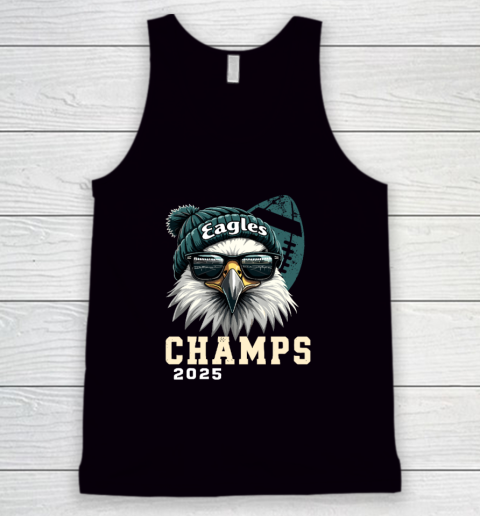 Eagles Sunglasses Championship 2025 Celebrated Eagles Tank Top