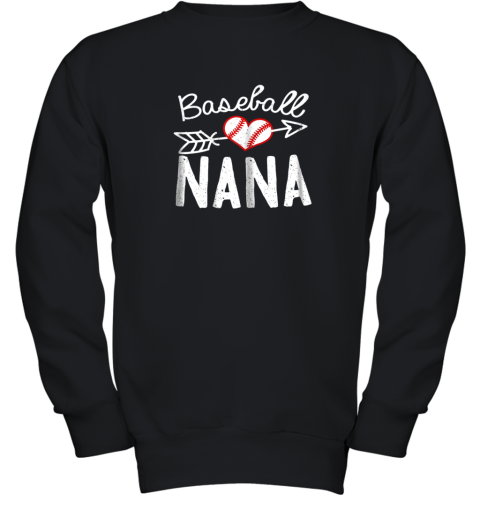 Baseball Nana Youth Sweatshirt