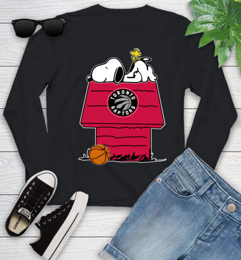 Toronto Raptors NBA Basketball Snoopy Woodstock The Peanuts Movie Youth Long Sleeve 2