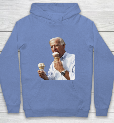 Joe Biden Eating Ice Cream Youth Hoodie 8