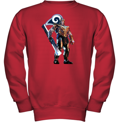 NFL Spider Man Avengers Endgame Football Detroit Lions Youth Sweatshirt